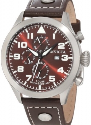 Invicta Men's 0352 II Collection Brown Leather Watch