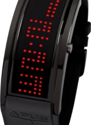 APUS Iota Black Red LED Watch for Him Programmable Text