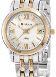Armitron Women's 75/4090SVTT Round Two-Tone Bracelet Day Date Function Watch