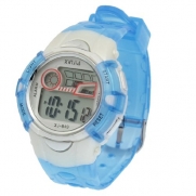 Como Blue Plastic Adjustable Wristband Sports Watch for Children