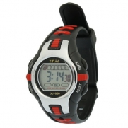 Como Black Red Plastic Adjustable Wristband Digital Sports Watch for Children