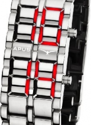 APUS Zeta Ladies Silver Red LED Watch for Her Design Highlight