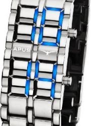 APUS Zeta Ladies Silver Blue LED Watch for Her Design Highlight
