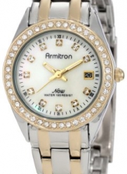 Armitron Women's 75/4024MPTT Swarovski Crystal Accented Two-Tone Bracelet Dress Watch
