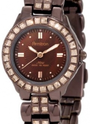Armitron Women's 75/3689BMIB Swarovski Crystal Accented Brown Ion-Plated Bracelet Watch
