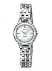 Seiko Women's SUP003 Solar Silver Dial Watch