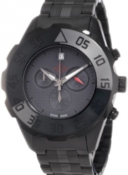 GV2 by Gevril Men's 3005B Parachute Black PVD Chronograph Bracelet Date Watch