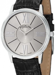 Stuhrling Original Men's 533.02 Classic Ascot Solei Ultra Slim Grey Dial Watch