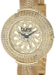 Burgi Women's BUR051YG Crystal Mesh Bracelet Watch