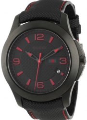Gucci Men's YA126224 G-Timeless Black IP Black Techno Leather Strap Watch