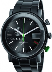 Gucci Men's YA101331 G-Chrono Black PVD Guilloche Watch