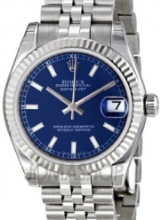 Rolex Datejust Blue Dial Automatic Stainless Steel Ladies Watch 178274BLSJ