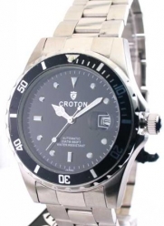 Croton CA301094SSBK Men's Automatic Black Dial Stainless Steel Watch