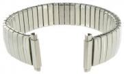 16-21mm Straight End Speidel Twist-O-Flex Silver Tone Stainless Steel Expansion Watch Band Long 520/03