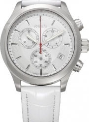 Jowissa Men's J7.042.L Pallaton White Leather Chronograph Watch