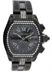 Men's Diamond Cartier Watch Roadster 12 Ct
