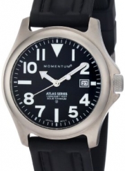 Momentum Men's 1M-SP00B1 Atlas Black Dial Black SLK Rubber Watch