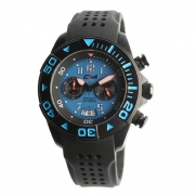 Carbon 14 Men's W1.4 Water 100M Chronograph Blue and Black Dial Watch