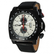 Carbon 14 Men's A1.3 Air Avionautic Chronograph Ivory and Black Dial Watch