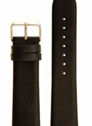 Men's Classic Glove Leather Watchband Black 16mm Watch Band - by JP Leatherworks