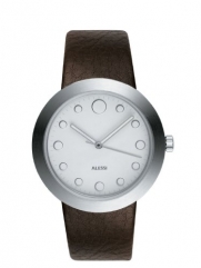 Alessi Unisex AL16001 Watch.it Automatic Brown Leather Strap Watch