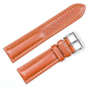 Breitling Style Oil Tanned Leather Watchband Havana 14mm Watch band - by deBeer