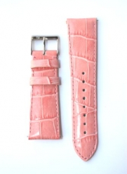 12mm Pink Italian Leather Alligator Grain QR Pins for Michele Style