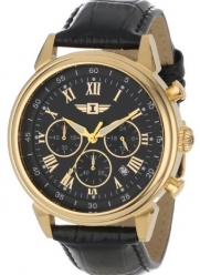 I By Invicta Men's 90242-003 Chronograph Black Dial Black Leather Watch