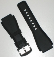 Black Silicon Watchband for Bell & Ross BR01 BR03