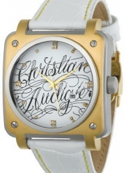 Christian Audigier Unisex FOR-204 Fortress Wild Twins Ion-Plating Gold Watch
