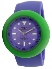 TKO ORLOGI Women's TK590-PGP Purple Rubber Slap Watch