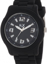 Haurex Italy Women's SN381XN1 Splash Luminous Water Resistant Black Soft Rubber Watch