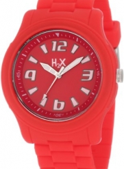 Haurex Italy Women's SR381XR1 Splash Luminous Water Resistant Red Soft Rubber Watch