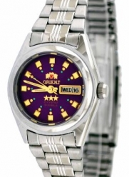 Orient #BNQ1X003V Women's Tri Star Purple Dial Automatic Watch