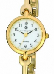 Charles-Hubert, Paris Women's 6829-G Classic Collection Gold-Plated White Dial Watch