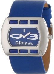 Altanus Geneve Women's 16078B-05 Chic Horizontal Stainless Steel Quartz Blue Napa Leather Decorated Lapis Stones Watch