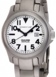 Momentum Women's 1M-SP01W0 Atlas White Dial Titanium Bracelet Watch