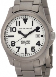 Momentum Men's 1M-SP00W0 Atlas White Dial Titanium Bracelet Watch