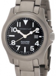 Momentum Women's 1M-SP01B0 Atlas Black Dial Titanium Bracelet Watch