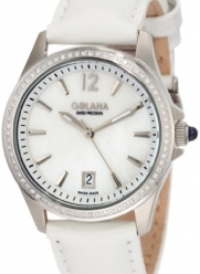 Golana Swiss Women's AU100-6 Aura Pro 100 White Mother-of-Pearl Dial Leather Watch