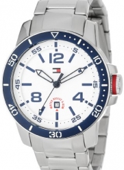 Tommy Hilfiger 1790846 Sport Stainless Steel Watch with Blue Bezel Watch