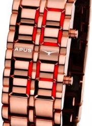 APUS Zeta Coffee-Red LED Watch for Him Design Highlight