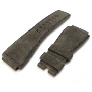 33/24 Vintage Military Green Suede Purple St. Watch Strap for Bell&Ross BR01 BR03