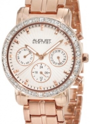 August Steiner Women's ASA841RG Swiss Quartz Multifunction Crystal Watch