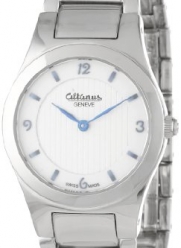 Altanus Geneve Women's 16104-02 Chic Swiss Stainless Steel Quartz White Dial Sapphire Glass Watch