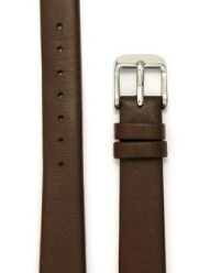 Ladies' Classic Glove Leather Watchband Brown 12mm Watch Band