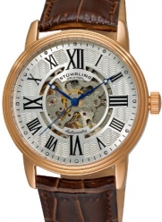 Stuhrling Original Men's 1077.3345K2 Classic Delphi Venezia Automatic Skeleton Brown Watch