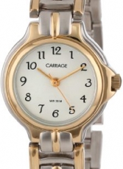 Carriage Women's C3C353 Two-Tone Round Case White Dial Two-Tone Stainless Steel Jewelry Bracelet Watch