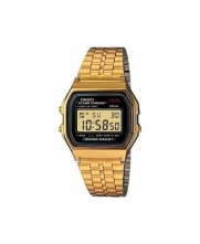 Casio #A159WGEA-1 Men's Classic Gold Tone Chrongoraph Alarm LCD Digital Watch