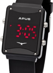 APUS Epsilon Black-Red LED Watch Design Highlight